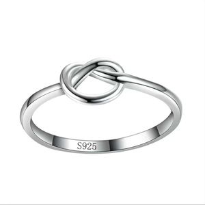 NWT 💍 STAMPED .925 STERLING SILVER INFINITY PRETZEL KNOT RING Unisex Size 6